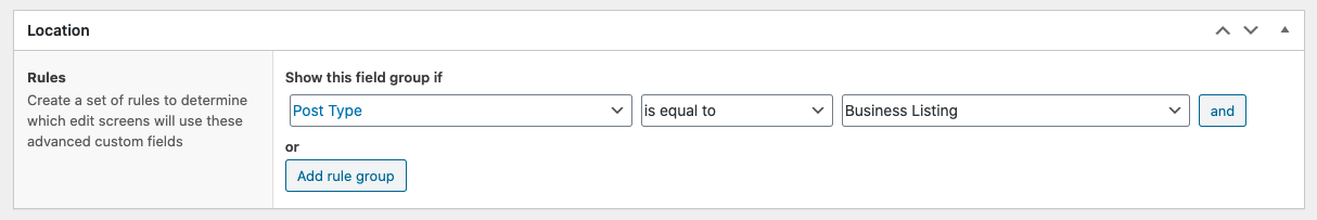 Set up the ACF Field in the Backend 3